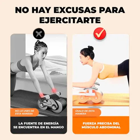 AbsMaster Pro - Rodillo Abdominal Con Rebote