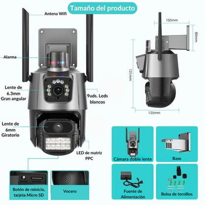 Vision360 ProCam - Nueva Cámara Doble Lente Con Sirena