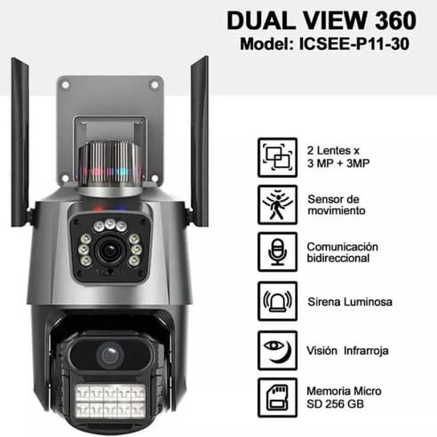 Vision360 ProCam - Nueva Cámara Doble Lente Con Sirena